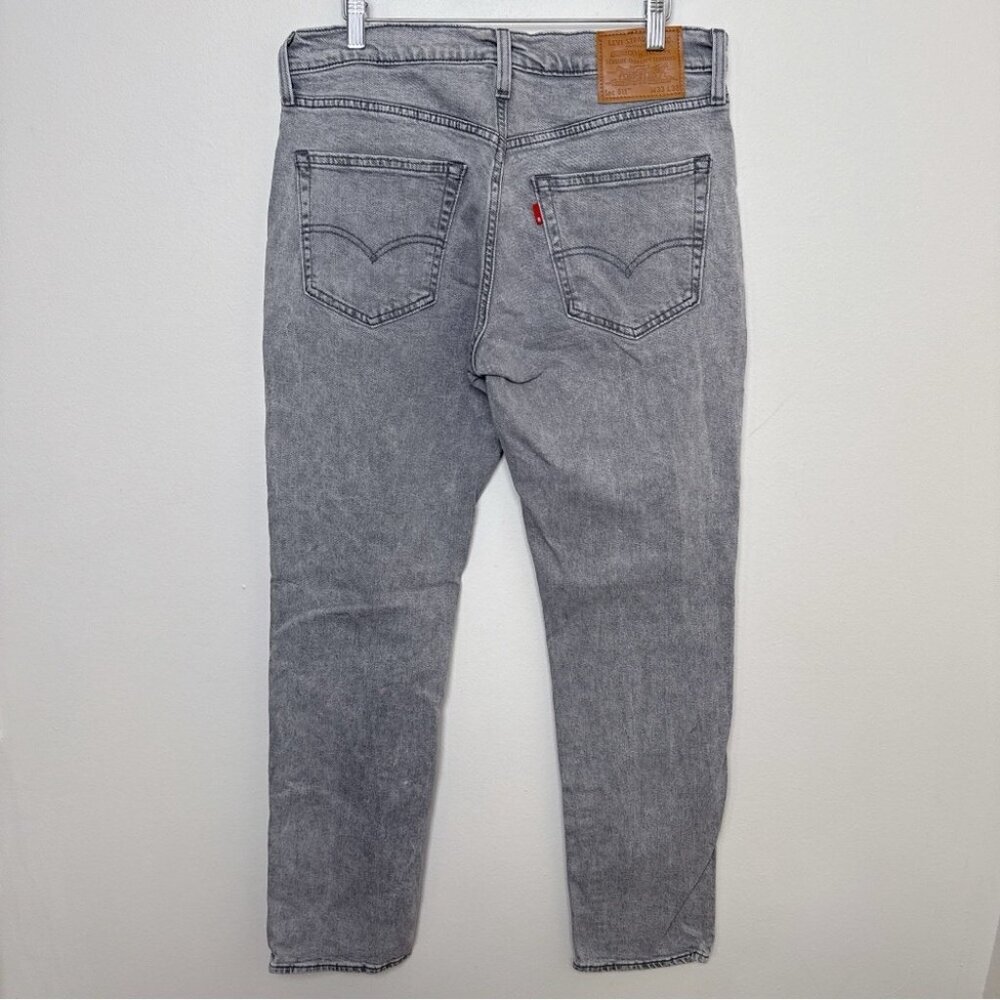 Levi's Mens 33x32 Premium 511 Slim Fit Grey Jeans - Picture 16 of 16